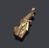 Egyptian Goddess Maat pendant 14K - Image 3